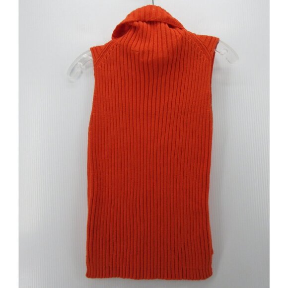 VINTAGE Gap Sweater XS Vest Turtleneck Pullover Ribbed Knit Cotton - Picture 5 of 9
